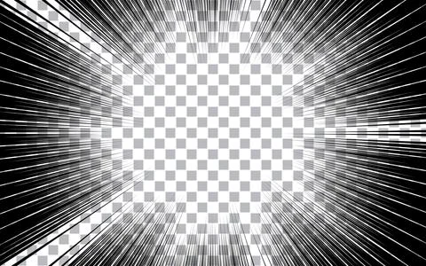 Abstract manga comic background with radial halftones. Pop art halftone tex.. Illustrazione stock