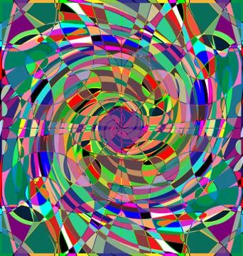 Abstract many colored pattern Stock Illustration