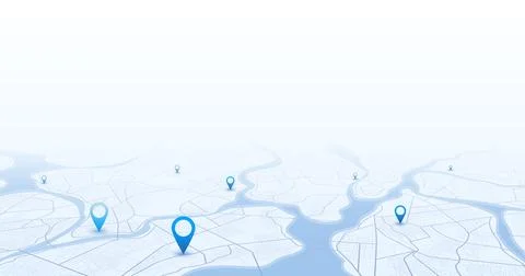 Abstract Map Background. Colorful abstract lines and geometric shapes 스톡 일러스트
