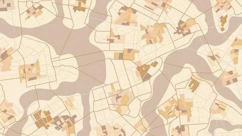 Abstract map background. Colorful zone on map. Transportation and roads. Digital Stock Illustration