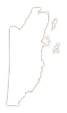 Abstract map of Belize Stock Illustration