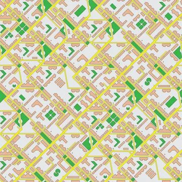 Abstract map of city - seamless vector background Stock Illustration