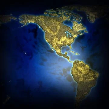 Abstract map of the earth 2D illustration Stock Illustration