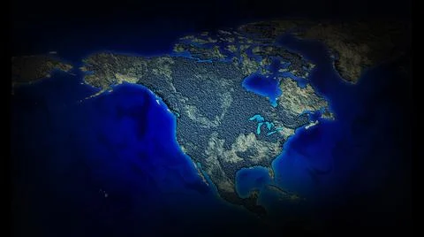 Abstract map of the earth screen saver dark picture Stock Illustration