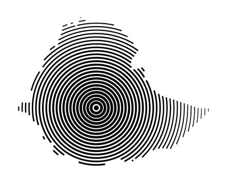 Abstract map of Ethiopia Stock Illustration