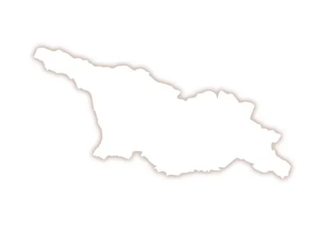 Abstract map of Georgia Stock Illustration