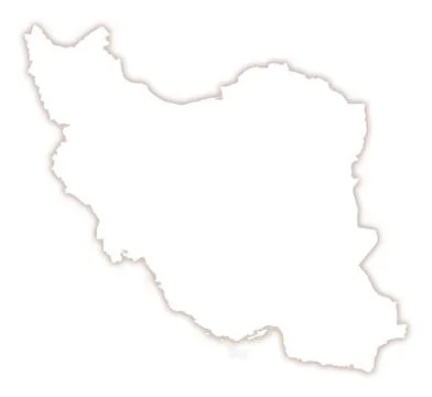 Abstract map of Iran Stock Illustration