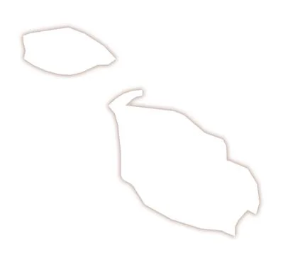 Abstract map of Malta Stock Illustration