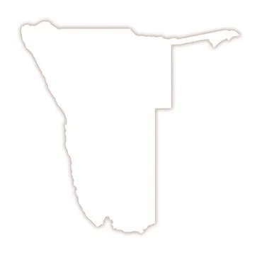 Abstract map of Namibia Stock Illustration