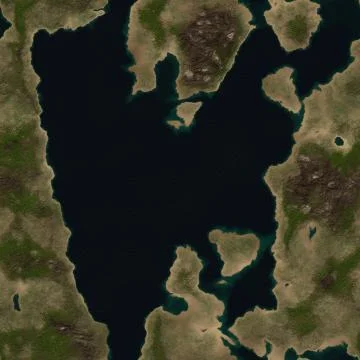 Abstract map of ocean or lake イラスト素材