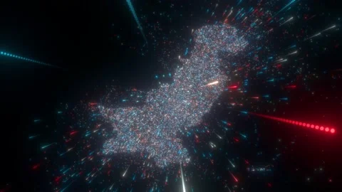 Abstract map of Pakistan Stock Footage 197376105