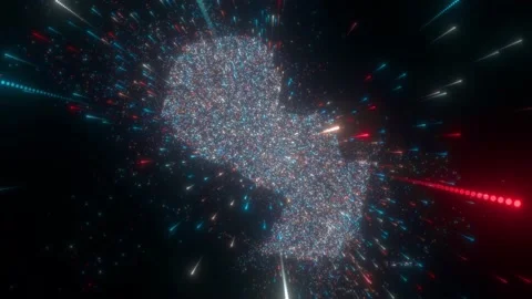 Abstract map of Paraguay Stock Footage 197376161