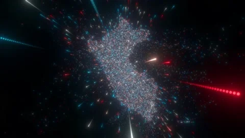 Abstract map of Peru Stock Footage 197376053