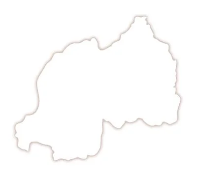 Abstract map of Rwanda 스톡 일러스트