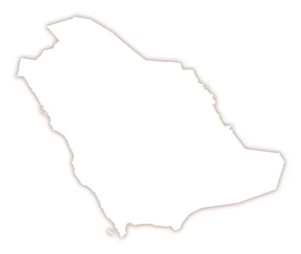 Abstract map of Saudi Arabia Stock Illustration