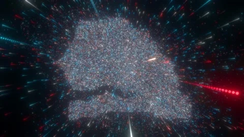 Abstract map of Senegal Stock Footage 197172814