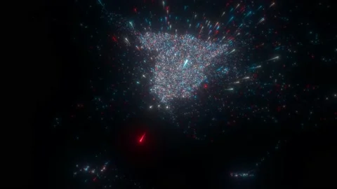 Abstract map of Spain Stock Footage 197139891