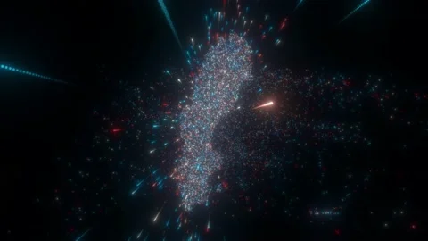 Abstract map of Sweden Stock Footage 197139968