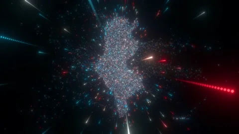 Abstract map of Tunisia Stock Footage 197132810