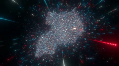 Abstract map of Uganda Stock Footage 197100278