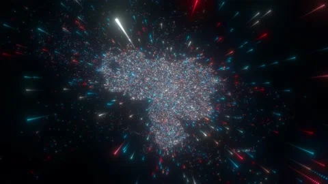 Abstract map of Venezuela Stock Footage 197098894