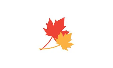 Abstract maple leaf simple logo symbol vector icon illustration graphic desig Illustrazione stock