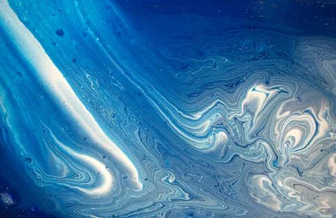 Abstract marble artwork background. Liquid navy blue print pattern. Wave Stock Illustration