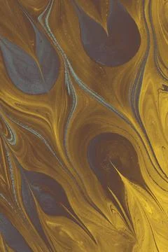 Abstract marble floral pattern texture. Traditional art of Ebru marbling Illustrazione stock