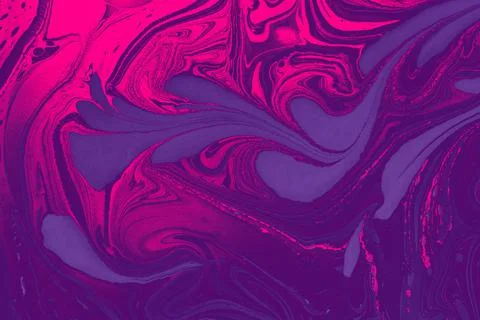 Abstract marble floral pattern texture. Traditional art of Ebru marbling Stock Illustration