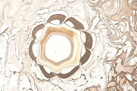 Abstract marble floral pattern texture. Traditional art of Ebru marbling Illustrazione stock