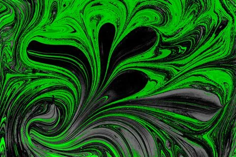Abstract marble floral pattern texture. Traditional art of Ebru marbling Stock Illustration