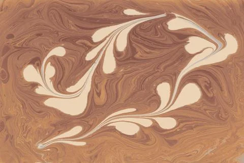 Abstract marble floral pattern texture. Traditional art of Ebru marbling Illustrazione stock