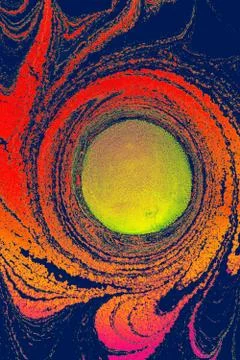 Abstract marble floral pattern texture. Traditional art of Ebru marbling. Stock Photos