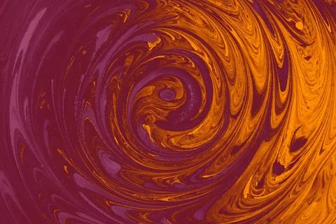 Abstract marble floral pattern texture. Traditional art of Ebru marbling Stock Photos