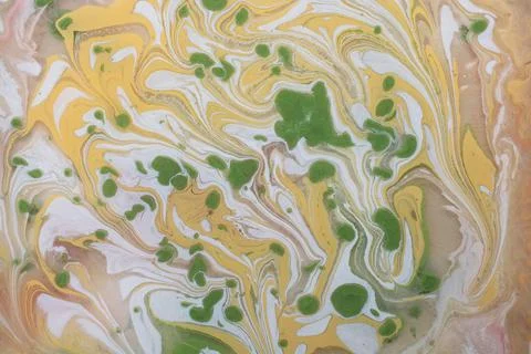 Abstract marble floral pattern texture. Traditional art of Ebru marbling Foto stock