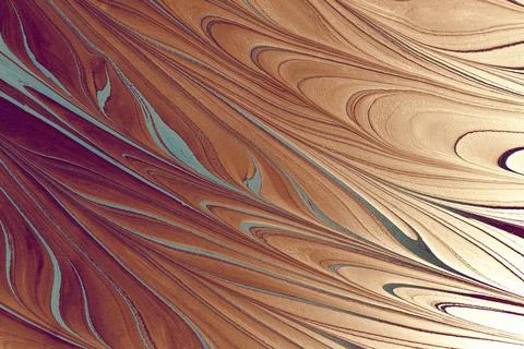 Abstract marble floral pattern texture. Traditional art of Ebru marbling Stock Photos
