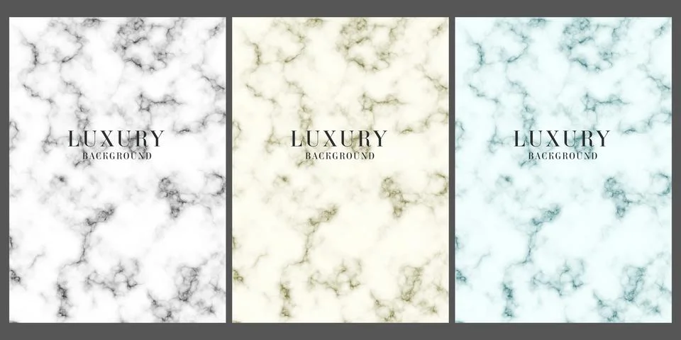 Abstract marble granite background set for obituary, invitation, wedding ca.. Stock Illustration