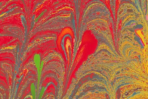 Abstract marble heart pattern texture. Traditional art of Ebru marbling. Stock Illustration