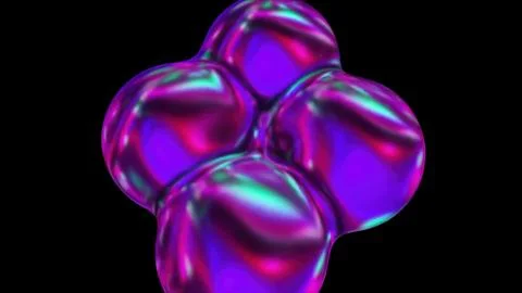 Abstract Marble metaballs Stock Illustration