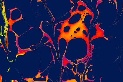 Abstract marble pattern texture. Traditional art of Ebru marbling Stock Illustration