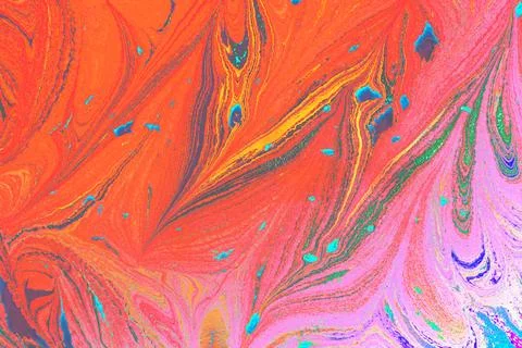 Abstract marble pattern texture. Traditional art of Ebru marbling Stock Photos