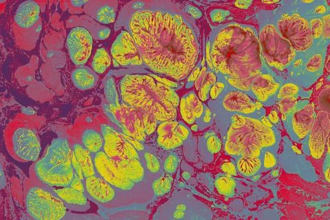 Abstract marble pattern texture. Traditional art of Ebru marbling Stock Photos