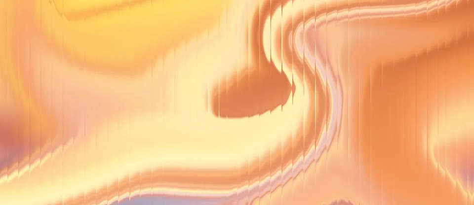 Abstract marble ripple waves with soft peach yellow gradient background and.. Stock Illustration