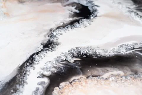 Abstract marble texture background in Fluid Art style. Stock Photos