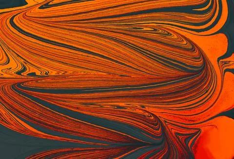 Abstract marble texture floral pattern . Traditional art of Ebru marbling Foto stock