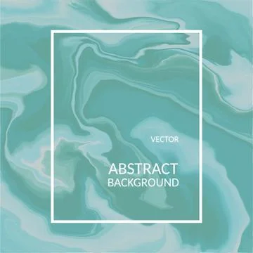 Abstract marble texture, Fluid design backgrounds.Green color painting artwork Stock Illustration