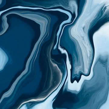 Abstract marble texture, Fluid design backgrounds. Colorful abstract painting Stock Illustration