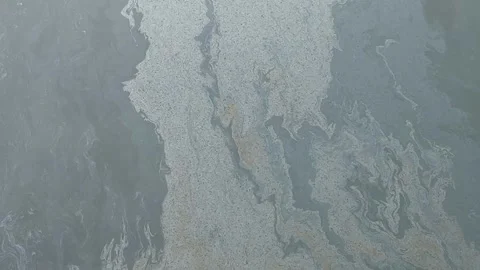 Abstract marble texture with fluid patterns in gray and blue tones, ideal f.. Video stock 330800850