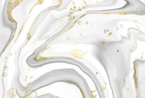 Abstract marble texture on white. Vector banner. Stock Illustration