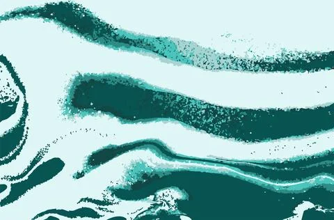 Abstract Marble Vector Blue and Green Background. Stock Illustration